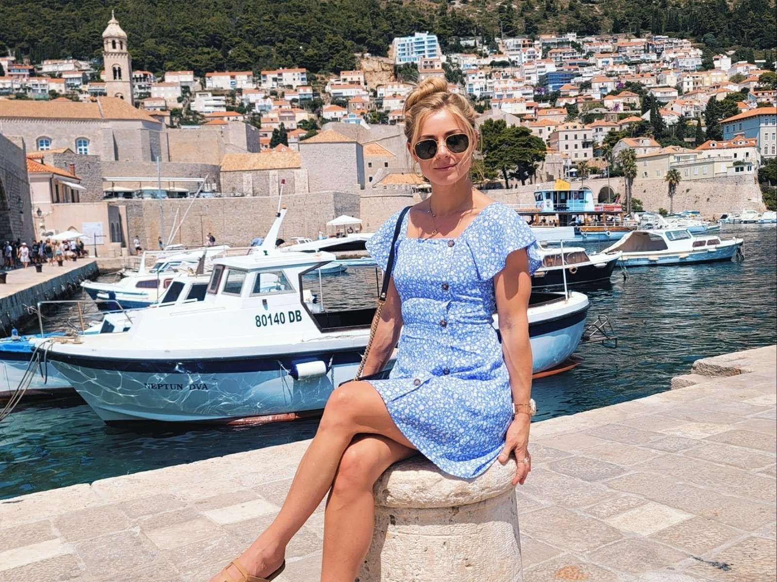 Famous Actress Nikki Leigh Basking In Dubrovnik Paradise - Just