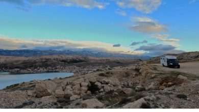 bild winter camping croatia