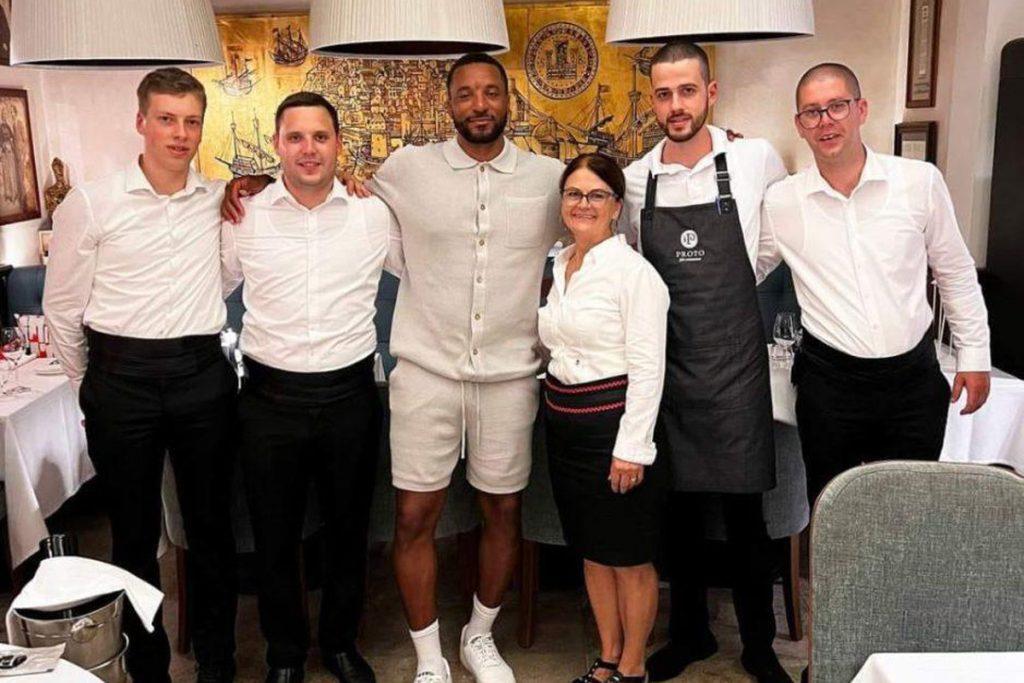Norman Powell Enjoys Croatian Vacation at Dubrovnik's "Proto" Restaurant 1 powell